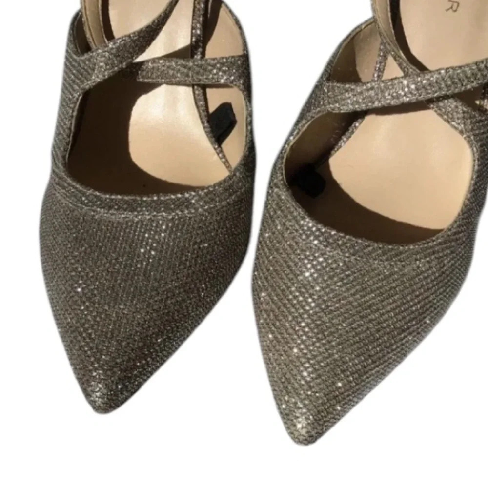 Marc Fisher Kaylane sparkly heels event evening holiday Size 9 - Picture 5 of 9